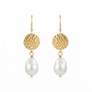 Home gold drop earrings with pearl 202608040325