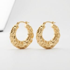 Home gold hoop earrings on white 202608040323