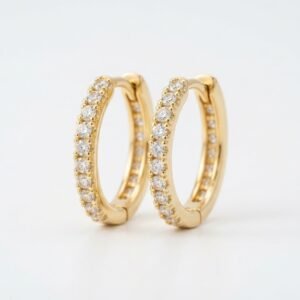 gold huggie hoop earrings diamonds 202608040327