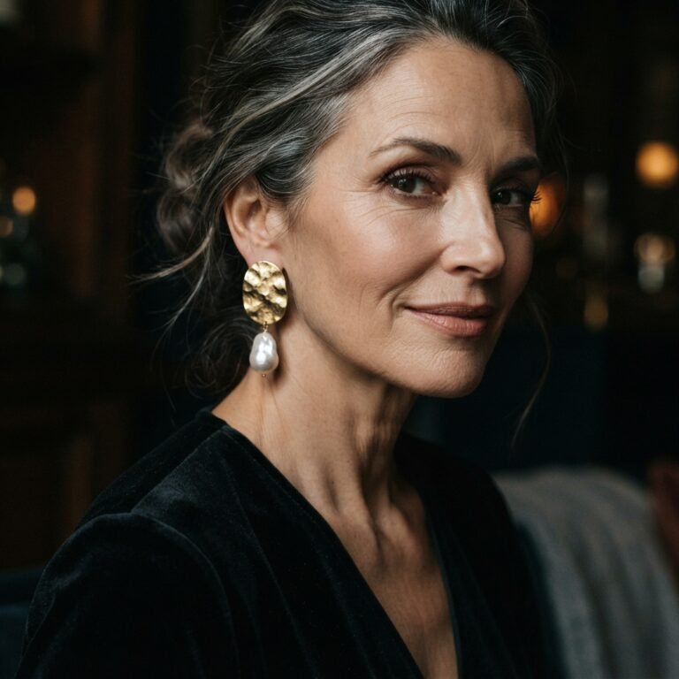 Home model with pearl earrings 202608040258